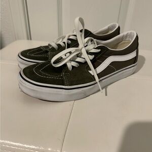 Hunter Green Vans shoes- M-7.5/ W-9